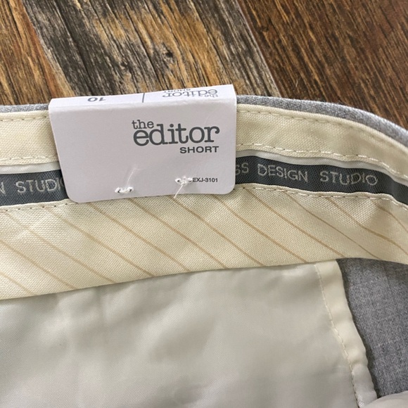 Gray Pleated Cuffed Shorts by Express size 10 - Picture 2 of 11